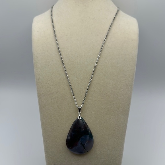 Purple Ocean Jasper Pendant Necklace - Picture 2 of 8